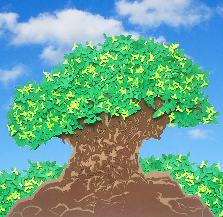 Download Tree of Life Paper Art from Animal Kingdom with Free SVG ...
